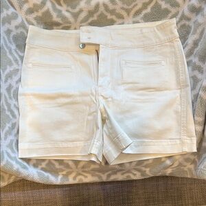 NWOT - Maurices White High Waist Shorts Crisp Cotton Casual